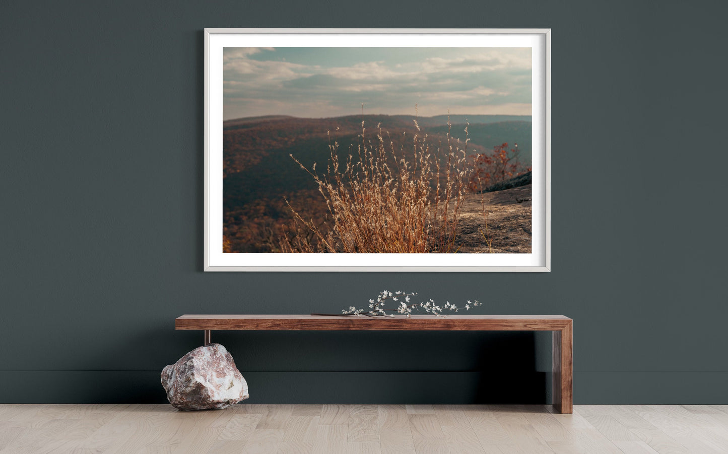 Fine Art Print - Golden Grasses Overlook Wall Art Print, Landscape Mountain Wall Art Photography, Autumn Nature Decor, Rustic Fall Season