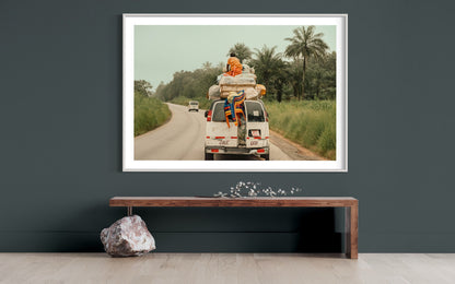 Journey's Load - Overland Travel in Africa - Cultural Photography Print - Wall Art Deco poster