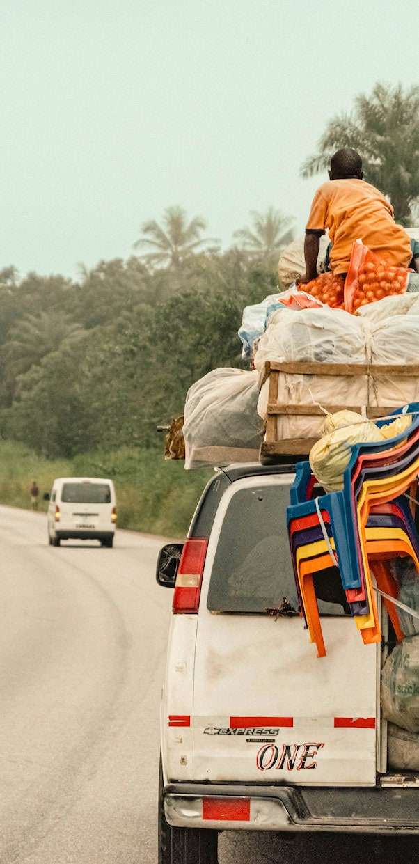 Journey's Load - Overland Travel in Africa - Cultural Photography Print - Wall Art Deco poster