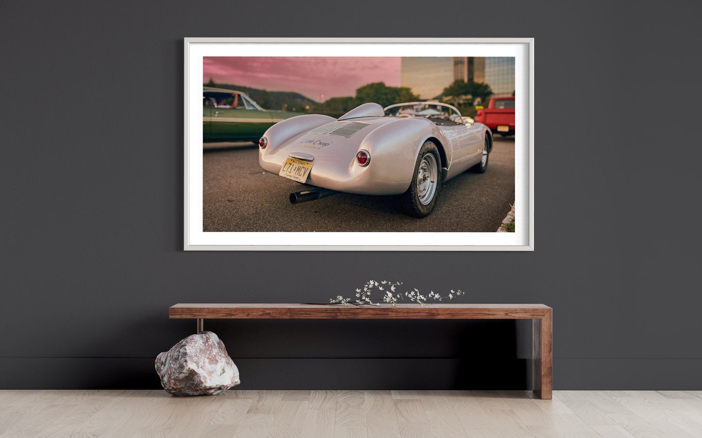 Classic Elegance - Sunset Vintage Porsche Spyder at Dead Man's Curve - Automotive Photography Print Modern Photo Print