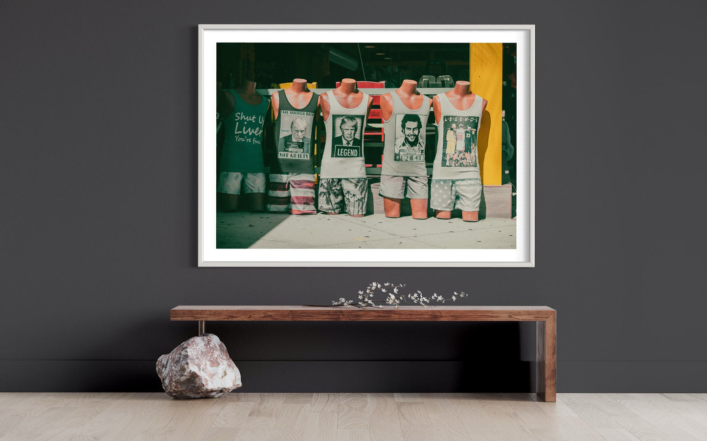 The Misfits - Trump Jordan Pablo Escobar Kobe Bryant Iconic Tank Tops Display - Miami Streetwear Photography Print Modern Photo Print