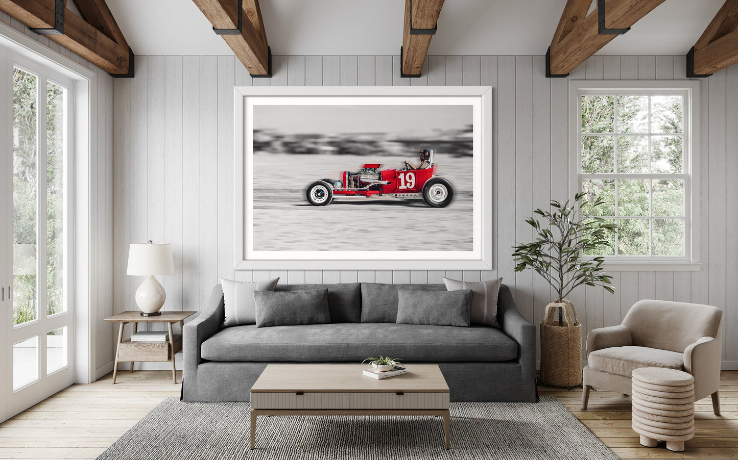 Fine Art Hot Rod Print - Wildwood Beach Drag Racing Wall Art - Racing Decor for Garage, Man Cave, Office Print