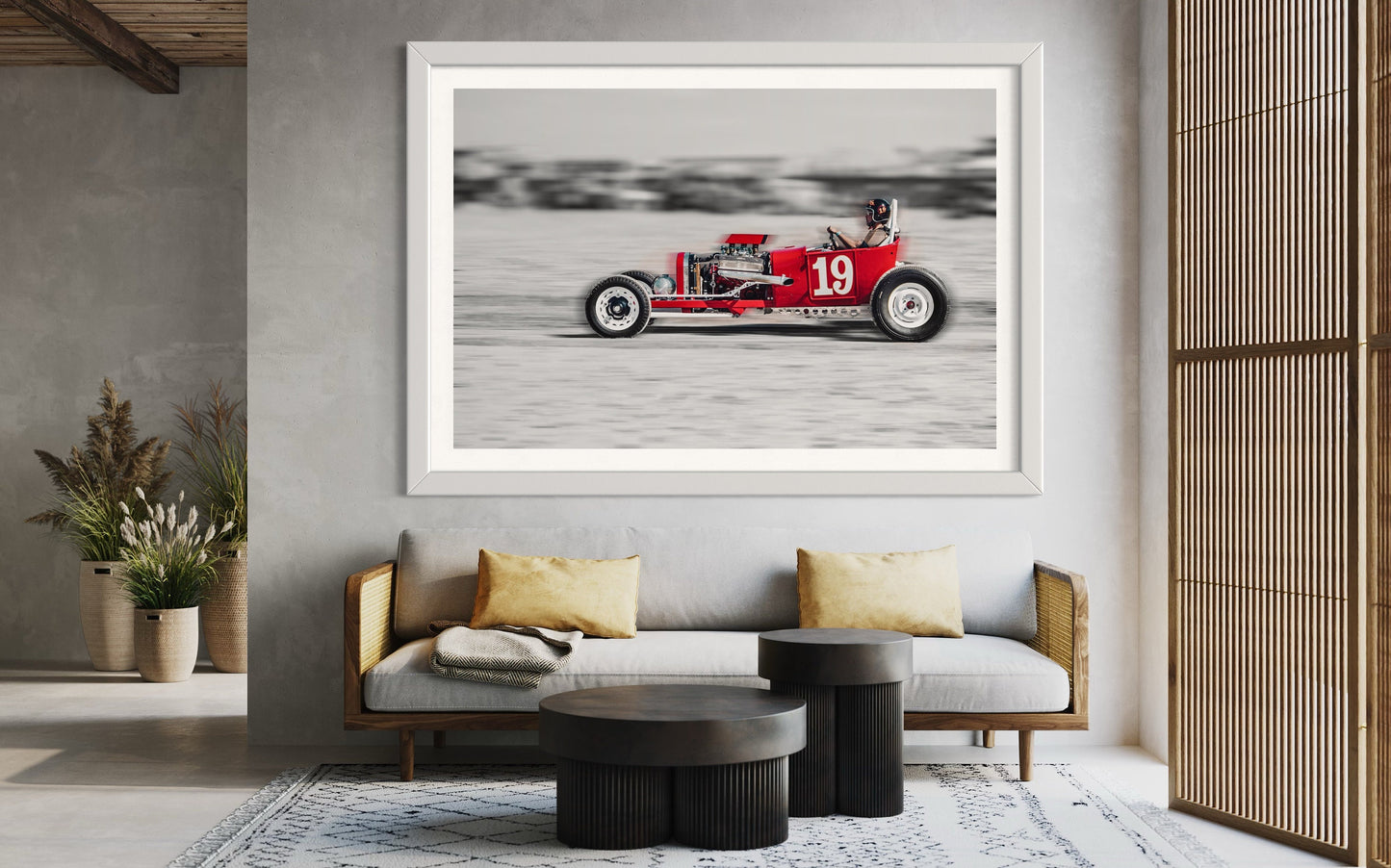 Fine Art Hot Rod Print - Wildwood Beach Drag Racing Wall Art - Racing Decor for Garage, Man Cave, Office Print