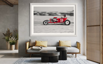 Fine Art Hot Rod Print - Wildwood Beach Drag Racing Wall Art - Racing Decor for Garage, Man Cave, Office Print
