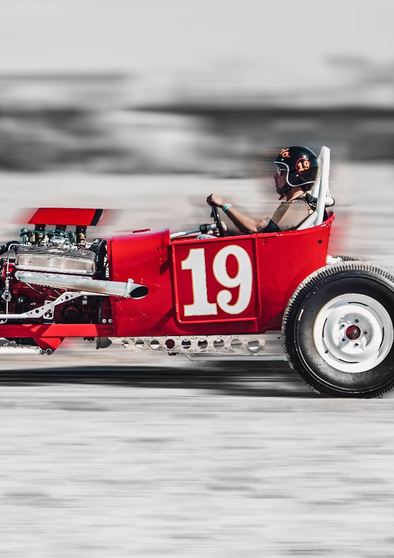 Fine Art Hot Rod Print - Wildwood Beach Drag Racing Wall Art - Racing Decor for Garage, Man Cave, Office Print