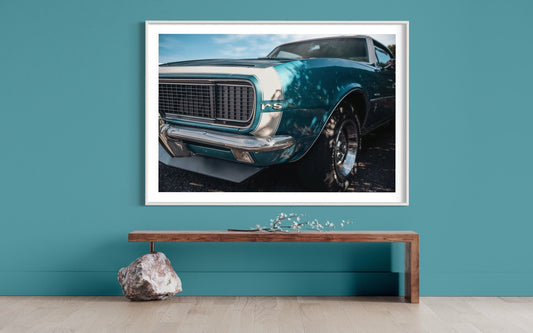 Fine Art Print - Dodge Charger RS Print- Vintage - Gift ideas for him, office decor, bedroom decor, muscle car lovers, housewarming ideas