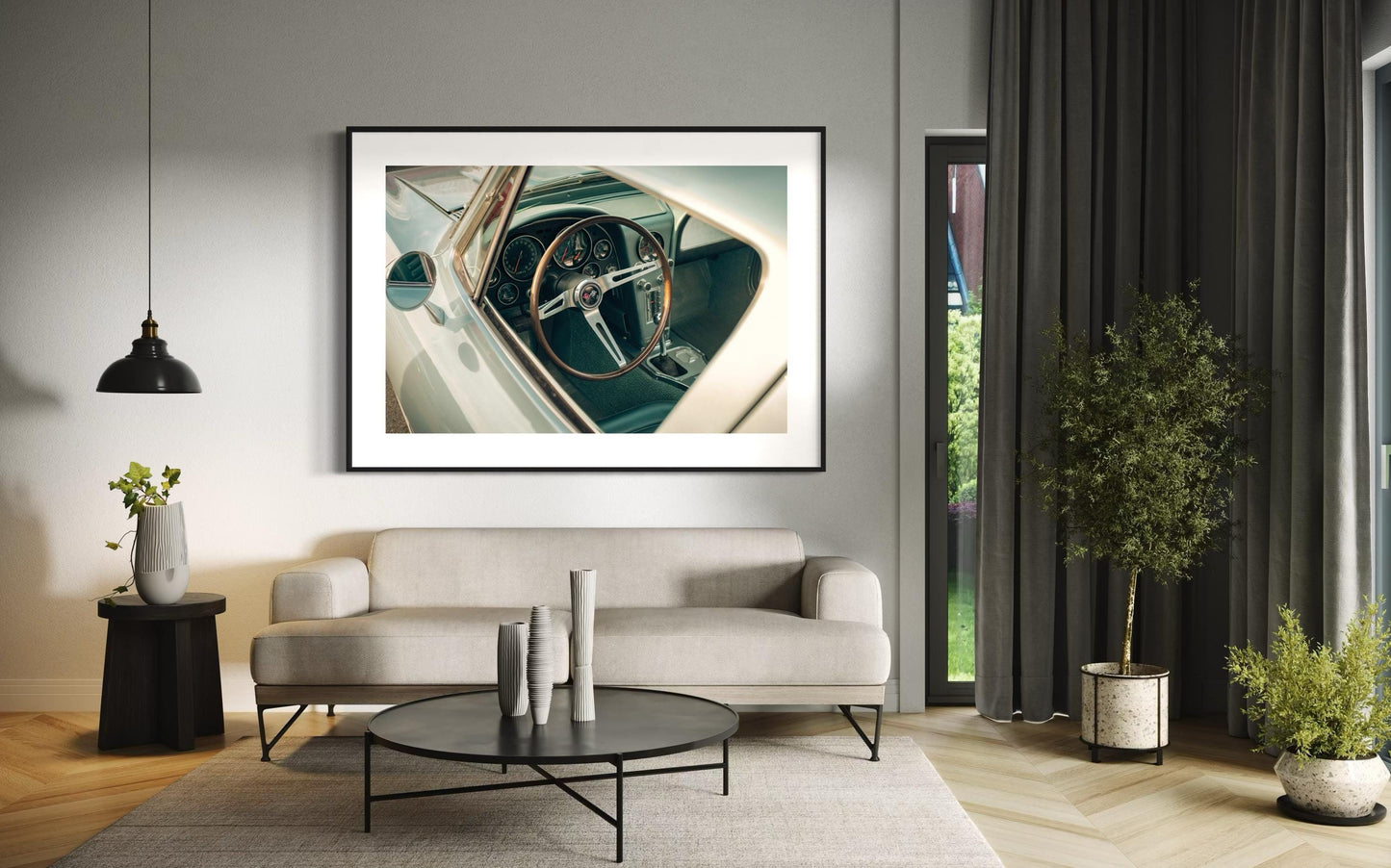 Fine Art Corvette Print, Classic Muscle Car Photography, Limited Edition Poster for Car Enthusiasts, Man Cave Decor, Housewarming Gift