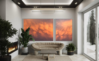 Fine Art Print - Sunset Clouds - Abstract Sky Wall Art - Modern Minimalist Abstract decor - Housewarming gift, calm decor for living room