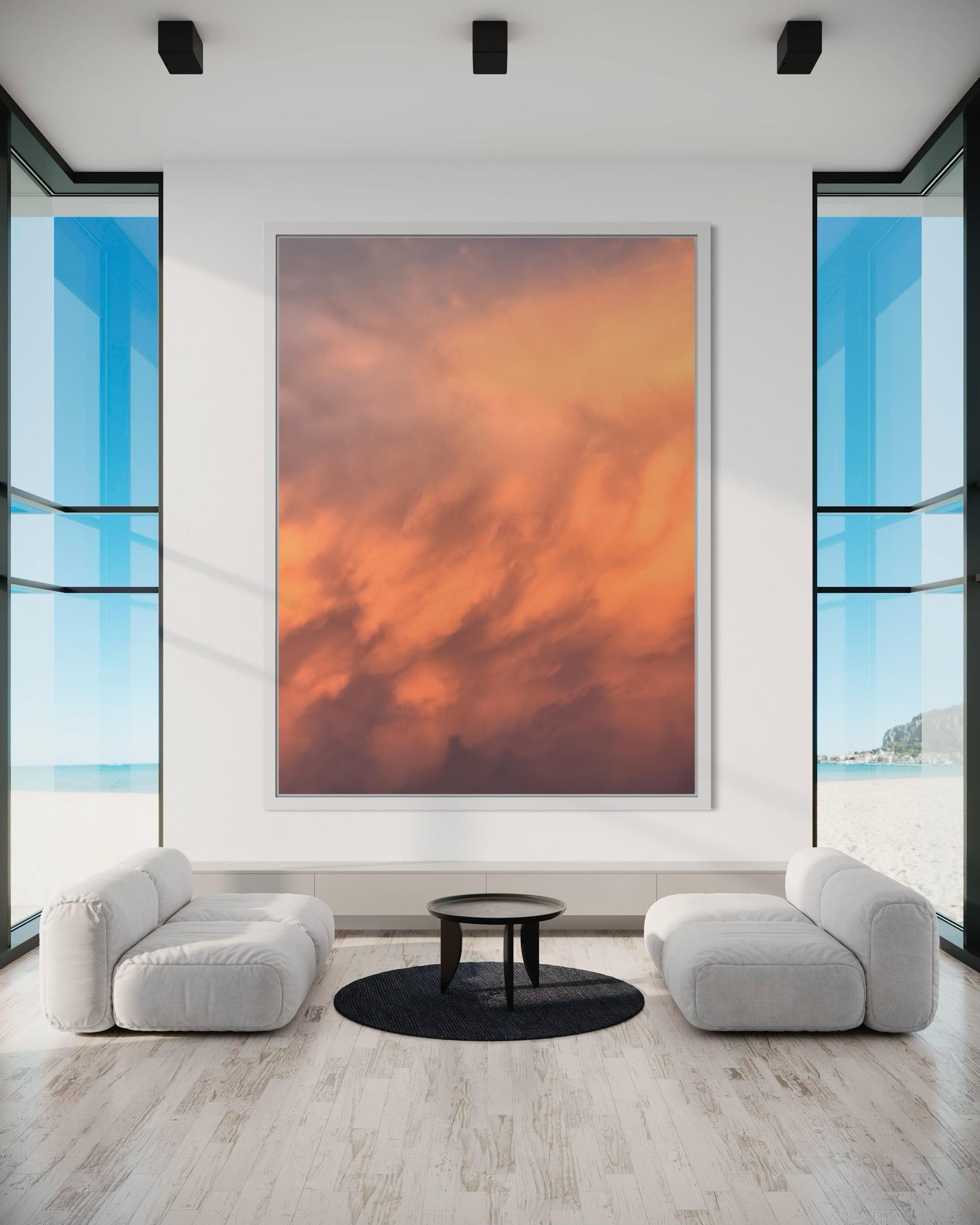 Fine Art print - Sunset Sky Clouds - Abstract Sky Wall Art- Minimalist Mood Abstract Art - Fine Art