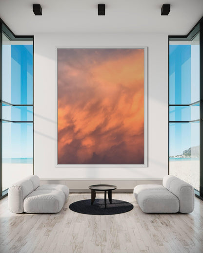 Fine Art print - Sunset Sky Clouds - Abstract Sky Wall Art- Minimalist Mood Abstract Art - Fine Art