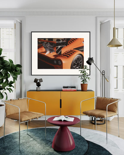 High-Performance Supercar Hypercar Close-Up  Fast Car Enthusiasts - Automotive Fine Art for Sports Car Lovers Poster Print