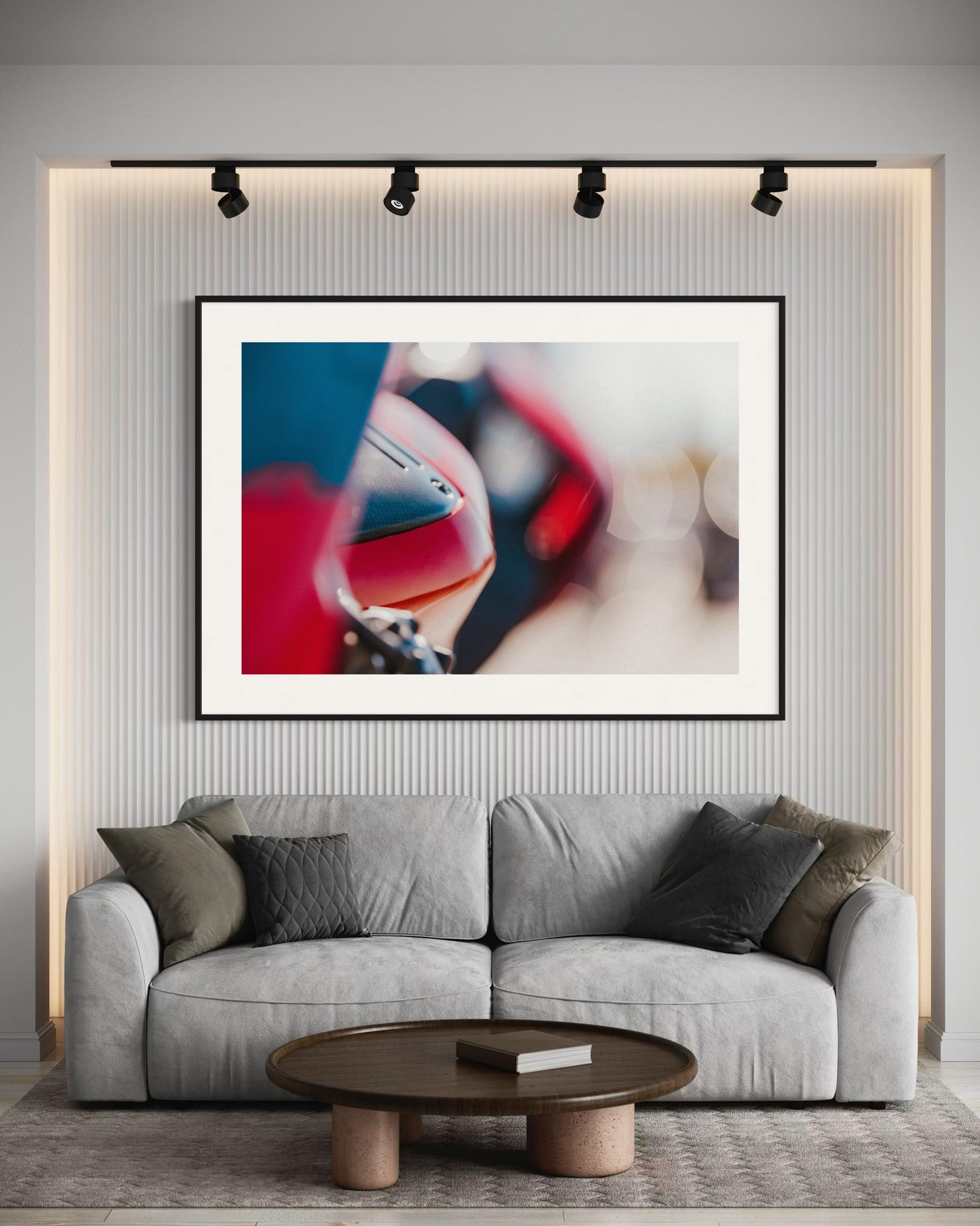 Fine Art Print - Ducati Panigale Abstract Wall Art  Artistic Italian Motorcycle Print, Modern Minimalist Art for office, garage, home decor