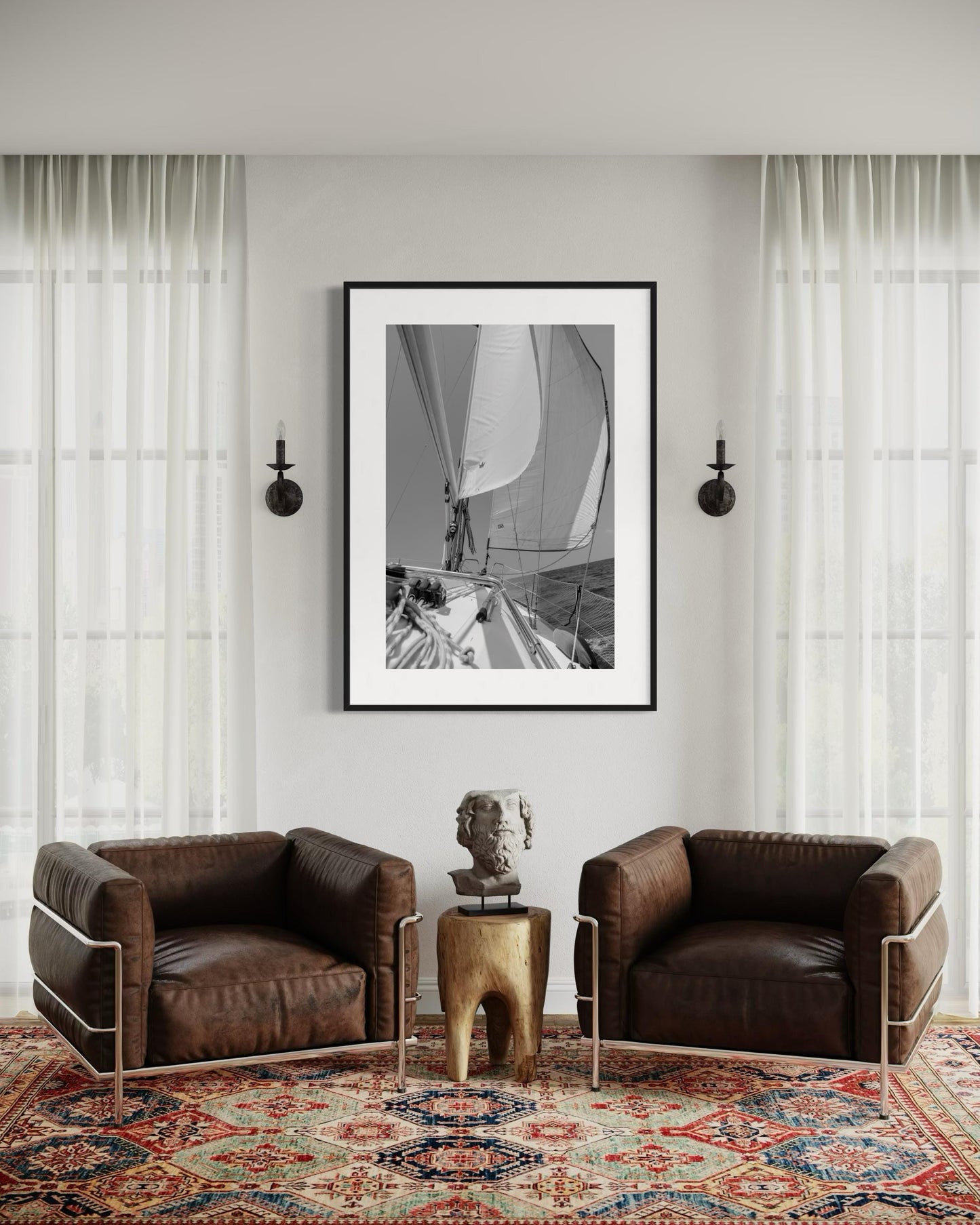 Sailing into the Unknown (BW)