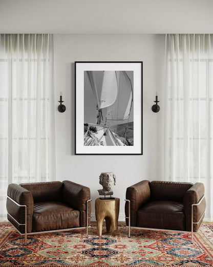 Sailing into the Unknown (BW)