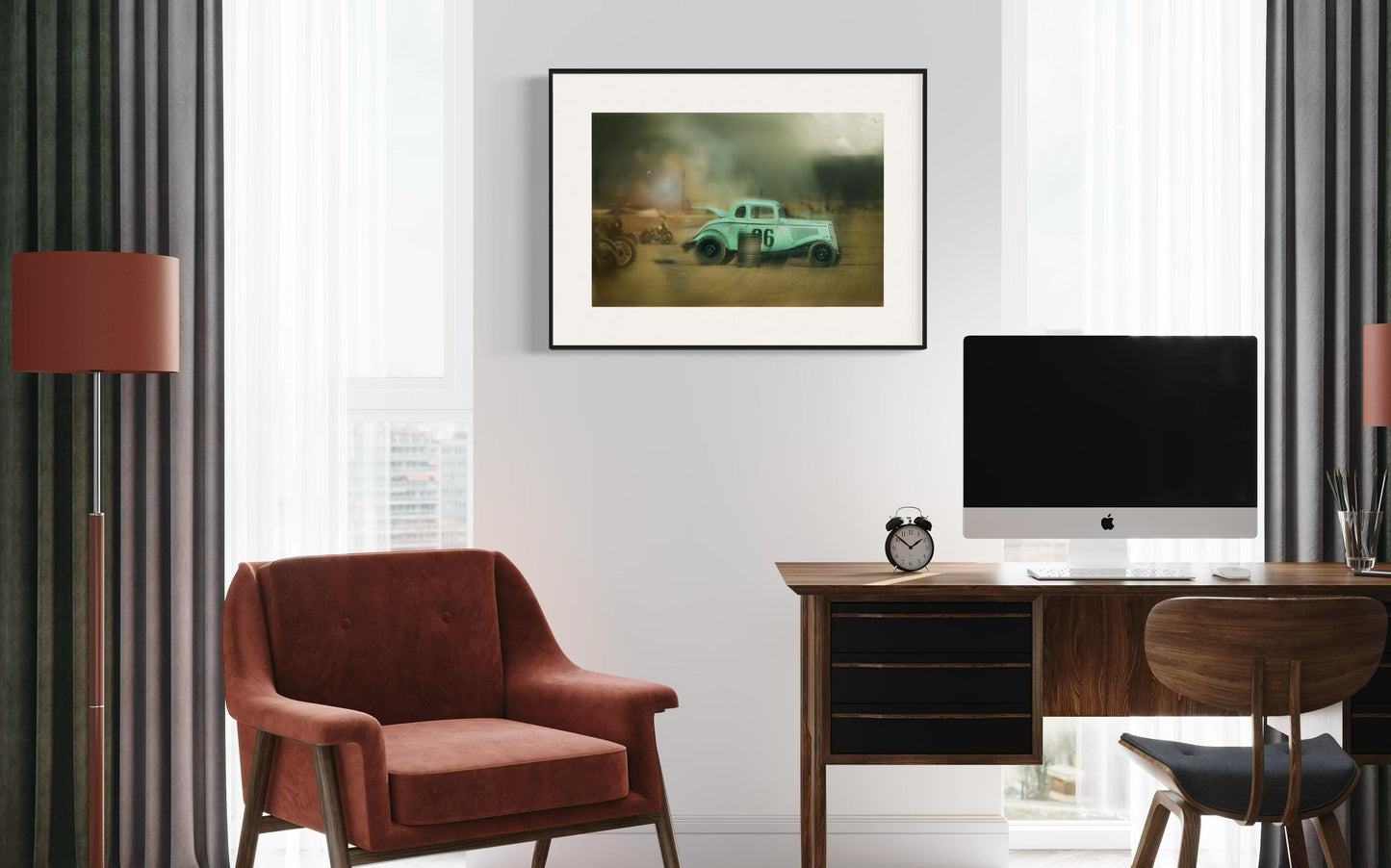 Fine Art Print - Hotrod Car Wall Art, Dreamy Decor, Retro Automotive Photography, Classic Racing Scene Decor, TROG Timeless Car Poster