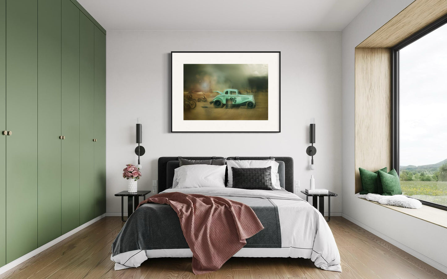 Fine Art Print - Hotrod Car Wall Art, Dreamy Decor, Retro Automotive Photography, Classic Racing Scene Decor, TROG Timeless Car Poster