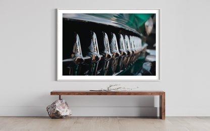 Fine Art Print - Buick Super Eight Grill Print, Classic Car Wall Art, Automotive Photography Poster, Man Cave Decor, Retro Chrome Car Art