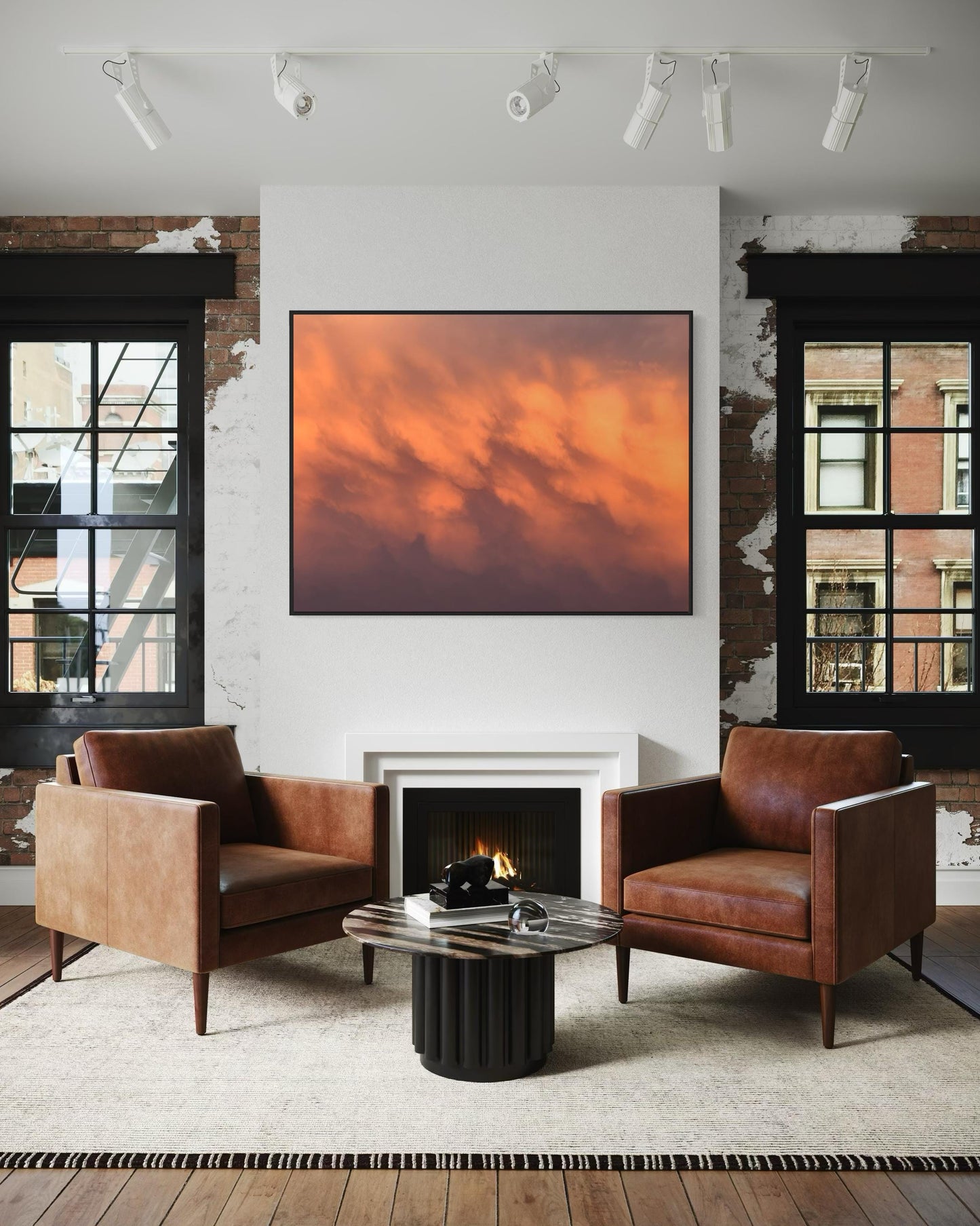 Fine Art Print - Sunset Clouds - Abstract Sky Wall Art - Modern Minimalist Abstract decor - Housewarming gift, calm decor for living room