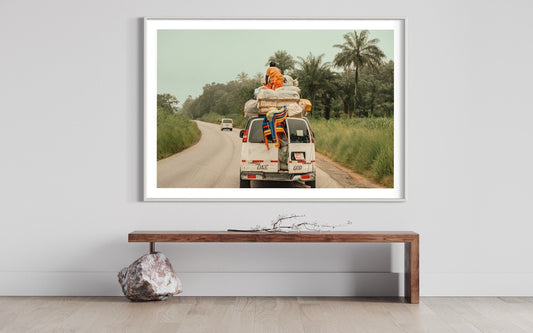 Journey's Load - Overland Travel in Africa - Cultural Photography Print - Wall Art Deco poster