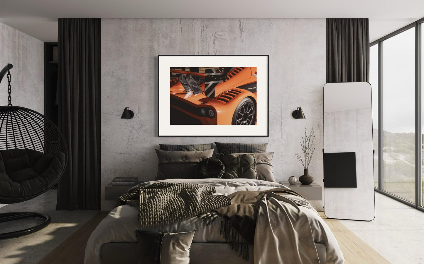 High-Performance Supercar Hypercar Close-Up  Fast Car Enthusiasts - Automotive Fine Art for Sports Car Lovers Poster Print
