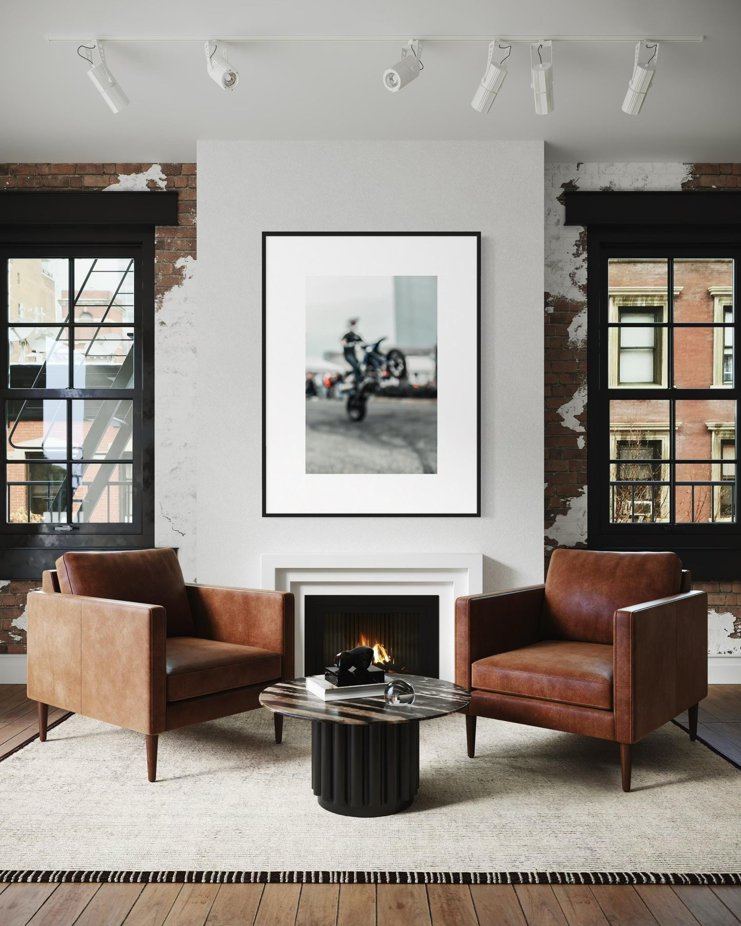Fine Art Print -  Motorcycle Wheelie Stunt Wall Art, Motocross Biker Gift, Wall Decor Poster for garage, office, bedroom, gifts for him