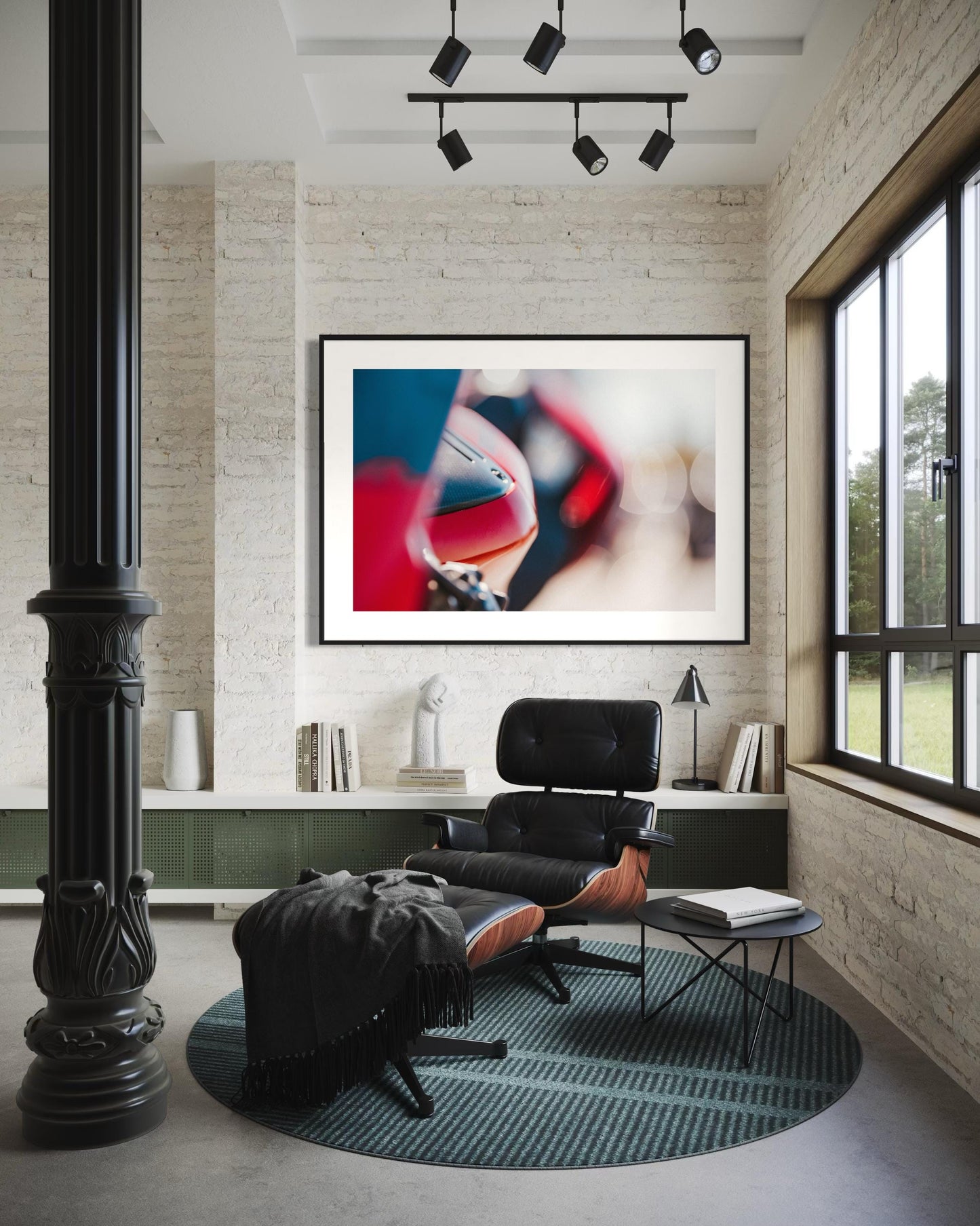 Fine Art Print - Ducati Panigale Abstract Wall Art  Artistic Italian Motorcycle Print, Modern Minimalist Art for office, garage, home decor
