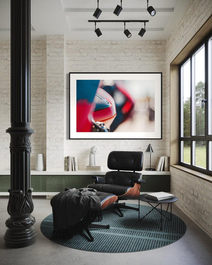 Fine Art Print - Ducati Panigale Abstract Wall Art  Artistic Italian Motorcycle Print, Modern Minimalist Art for office, garage, home decor