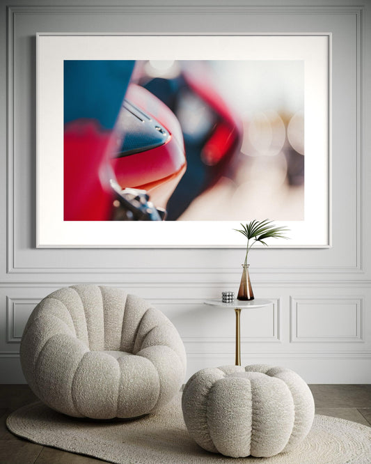 Fine Art Print - Ducati Panigale Abstract Wall Art  Artistic Italian Motorcycle Print, Modern Minimalist Art for office, garage, home decor