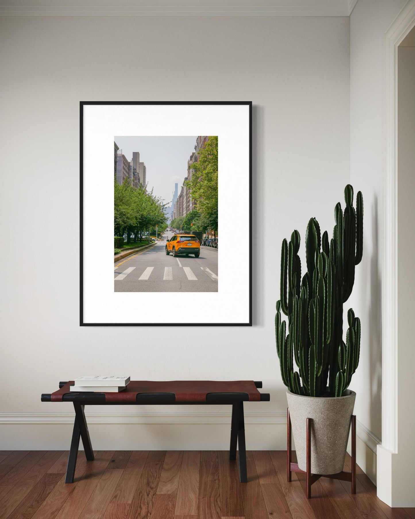 Fine Art Print - Yellow Taxi New York City Street Wall Art, 5th Avenue Poster, NYC gift, housewarming, office decor, Gil Stunner Original
