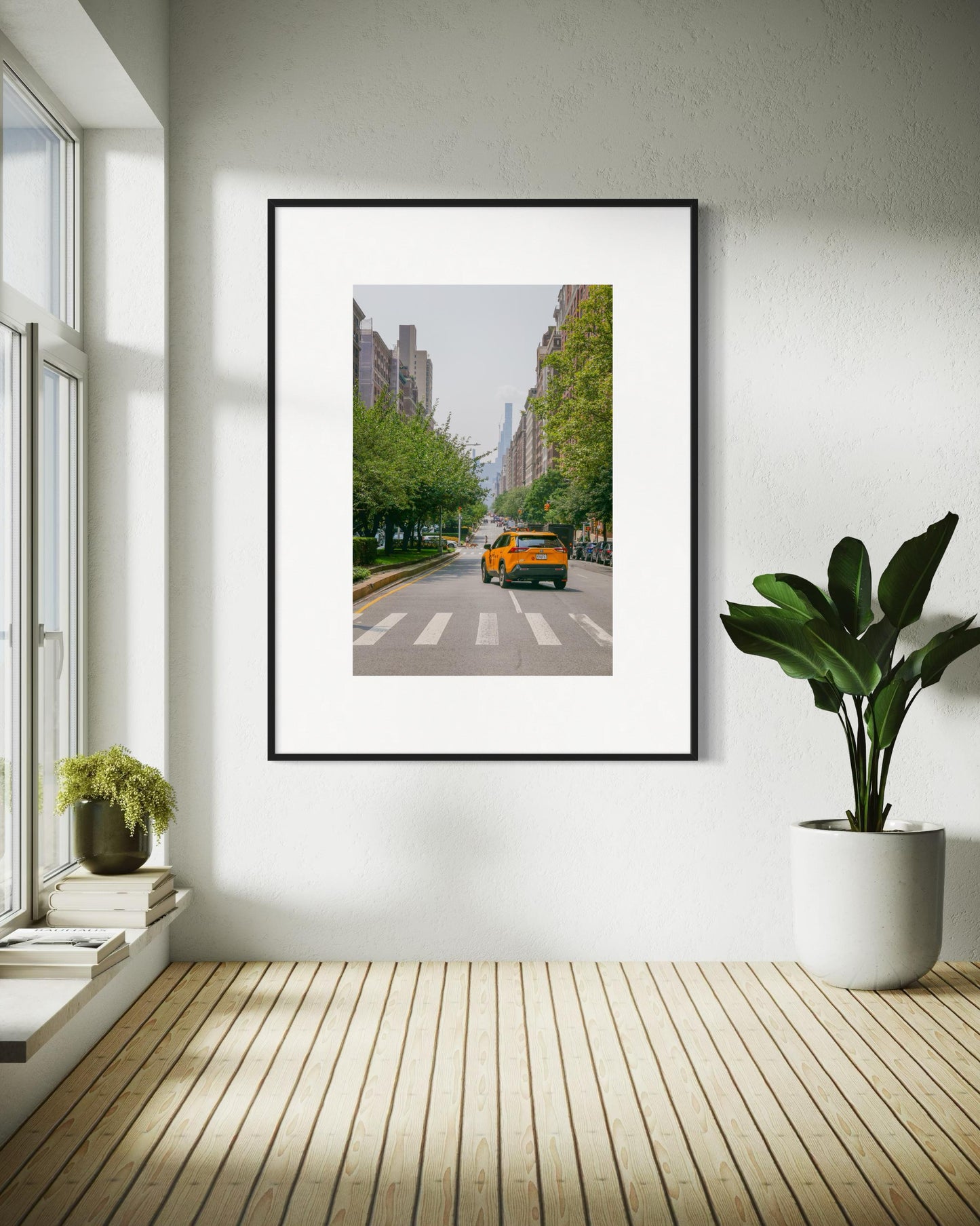 Fine Art Print - Yellow Taxi New York City Street Wall Art, 5th Avenue Poster, NYC gift, housewarming, office decor, Gil Stunner Original
