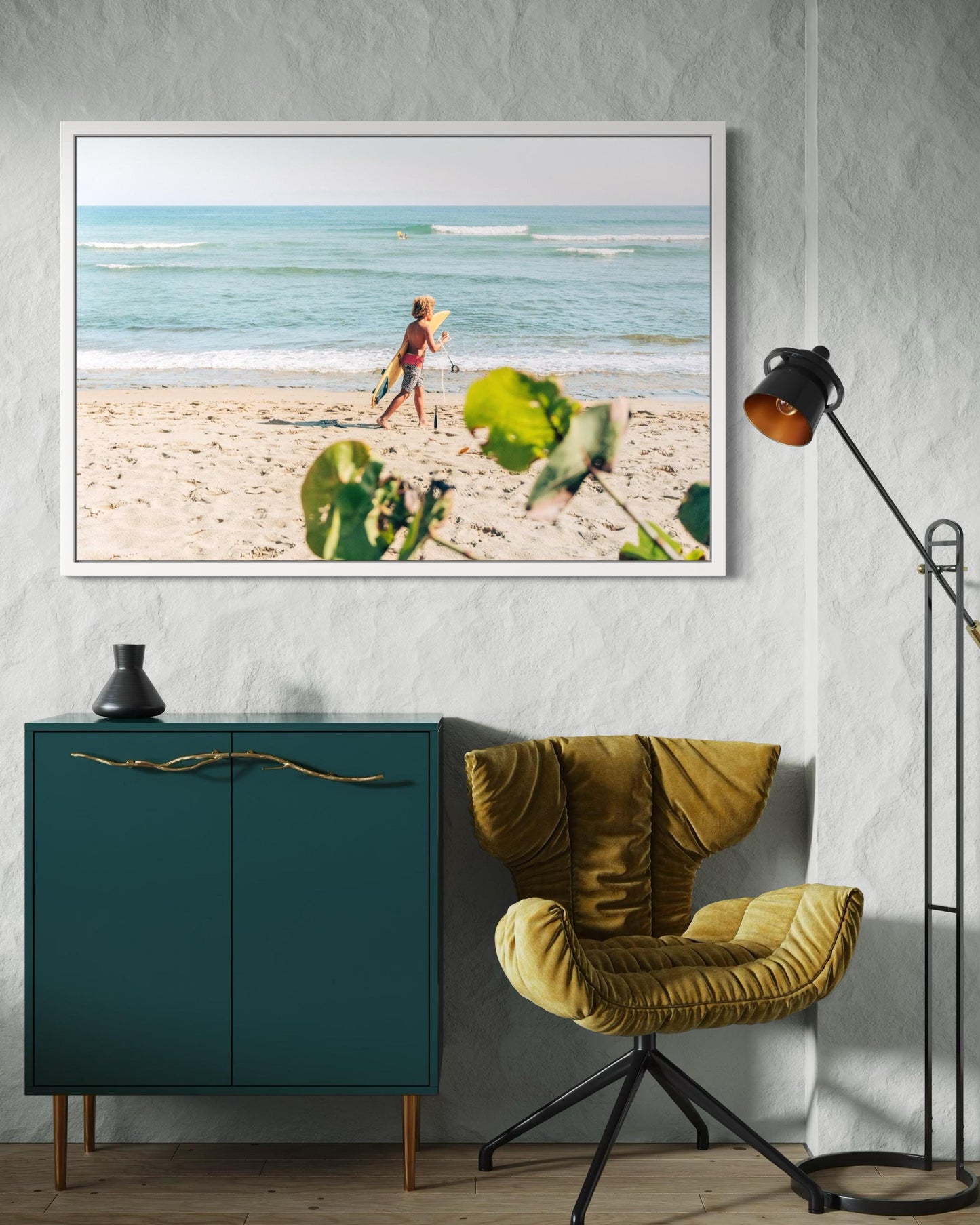 Fine Art Print - Beach Surf Boy Wall Art, California Surfing, Coastal Home Decor,  Beach, Tropical Decor, Summer, Boho, Coastal Poster