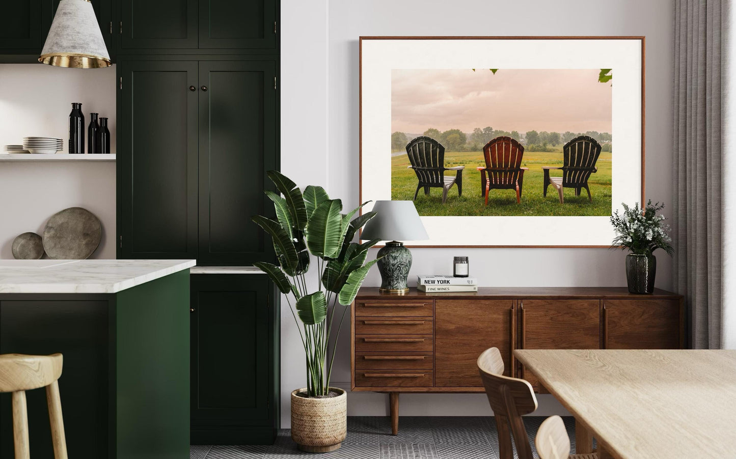 Fine Art Print - Rustic Farmhouse Wall Art Adirondack Chairs, Barn Decor, Country Side Wall Art, Farm Wall Art, Nature Wall Decor, Rustic