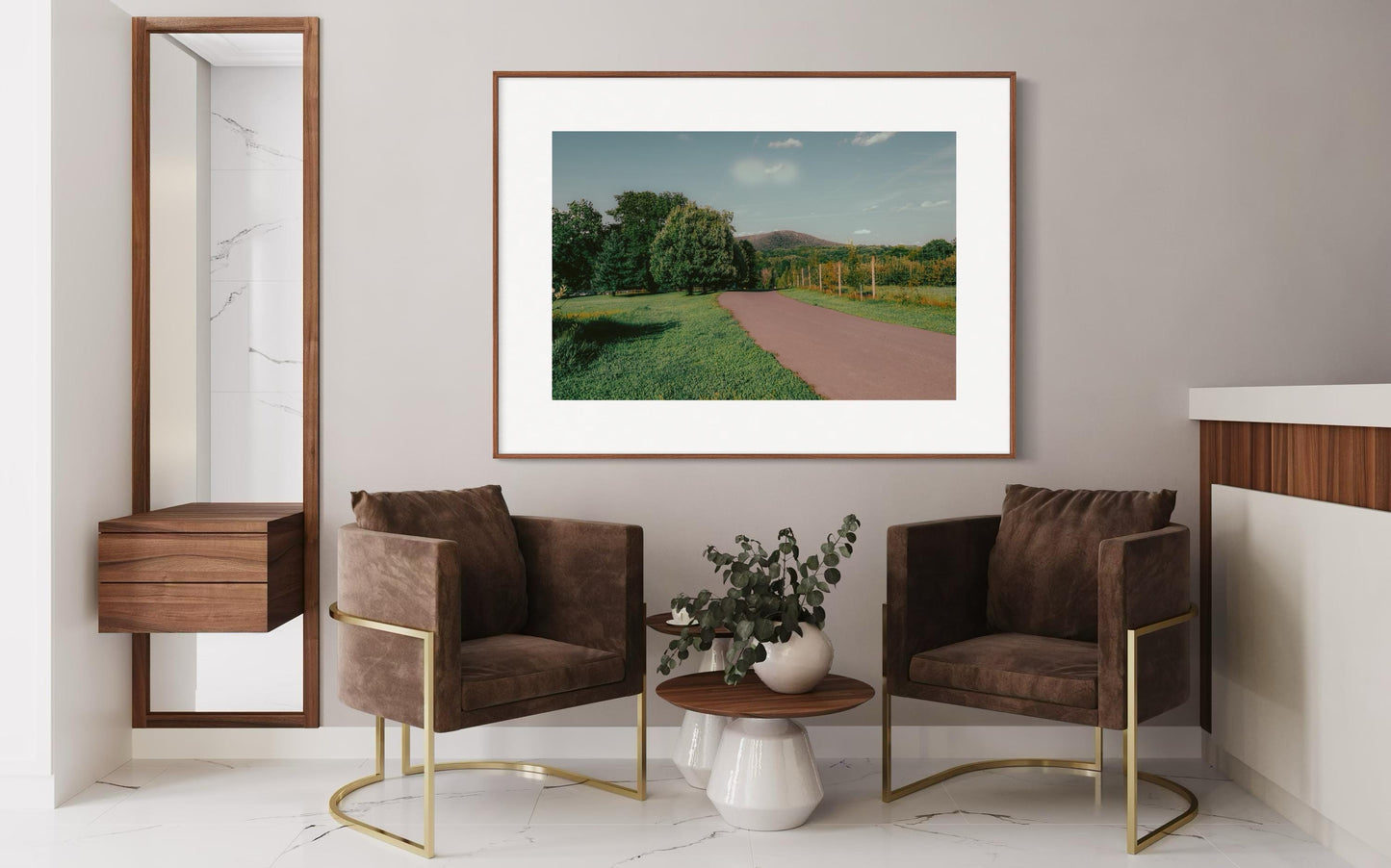 Fine Art print - Winery Road Landscape Wall Art, Landscape Nature Photo, Upstate New York Perfect for Farmhouse or Dining Room Decor, gift