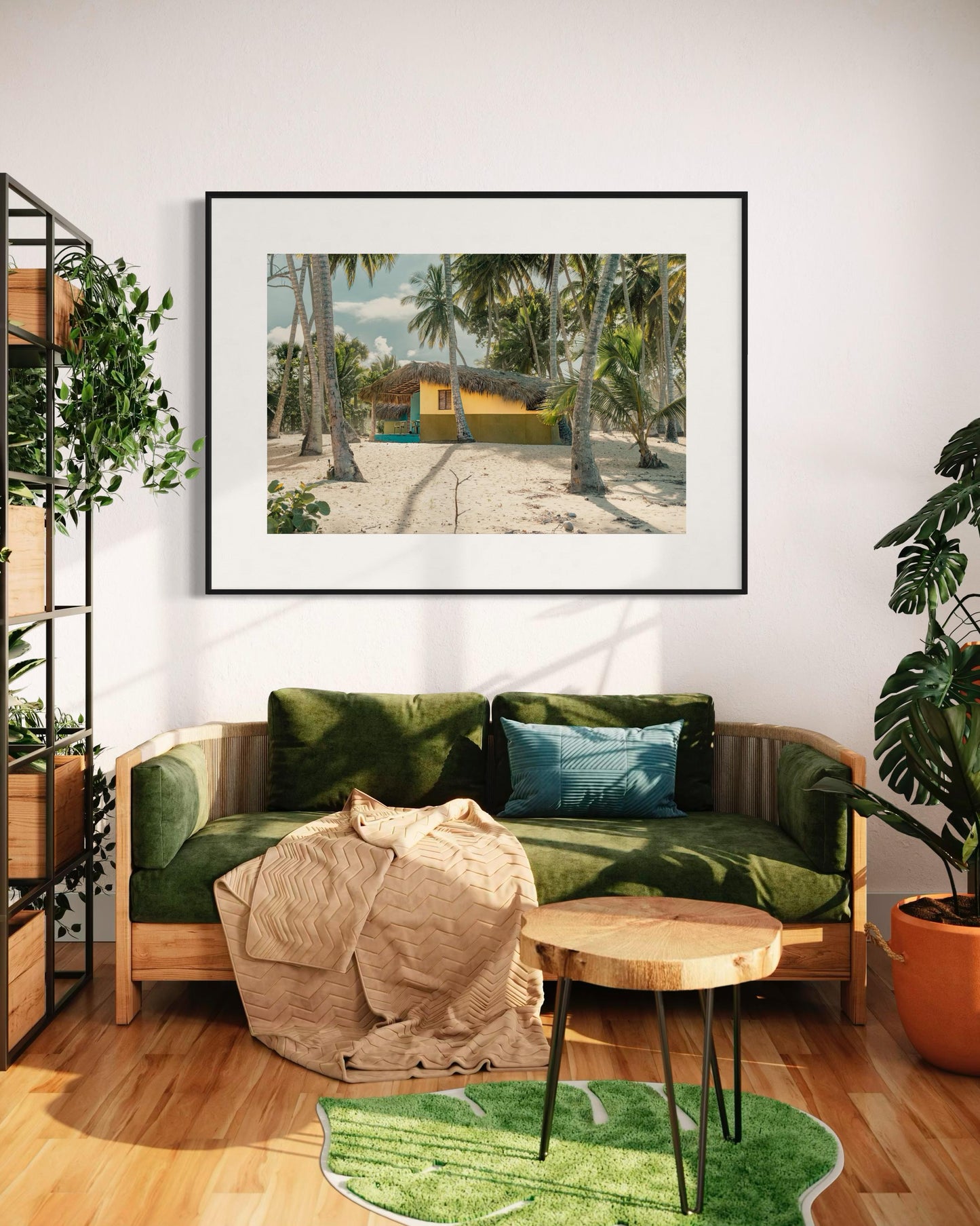 Fine Art Beach Print - Tropical Beach Wall Art - Cabarete Dominican Republic Palm Tree Coastal Paradise Trendy Wall Art - Beach House Poster
