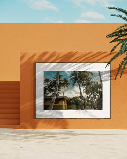 Fine Art Print - Tropical island Wall Art for Room Decor - Beach House Decor Print - Rustic Beach, Palm Trees, Coastal Decor Ideas