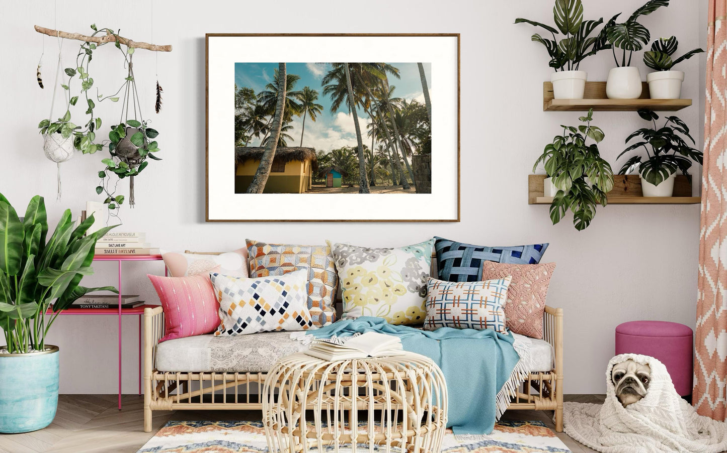 Fine Art Print - Tropical island Wall Art for Room Decor - Beach House Decor Print - Rustic Beach, Palm Trees, Coastal Decor Ideas