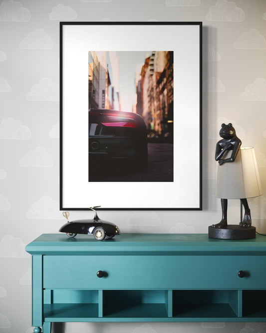 Maserati MC20 Supercar Wall Art for Home Decor - Car Framed Poster Printable Wall Art - Porsche Poster Gift ideas for sport cars enthusiasts