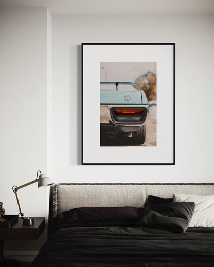 Fine Art Plymouth Road Runner Wall Art - Classic American Muscle Car Poster - GIfts for him, Print for Living Room, Office, or Garage