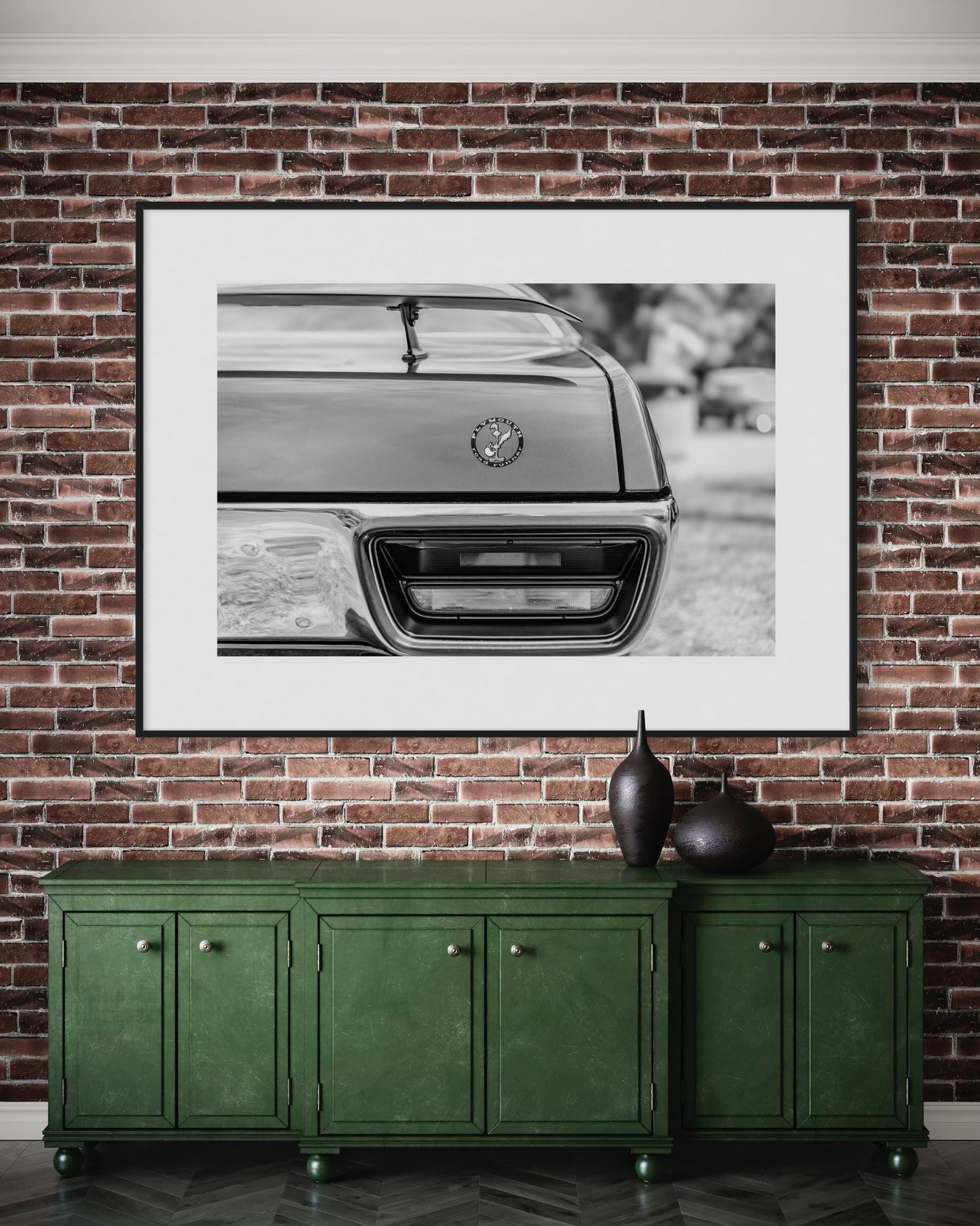 Fine Art Print - Monochrome 1972 Plymouth Road Runner Wall Art - Classic American Muscle Car Poster - Retro Car Decor, gifts for him, house