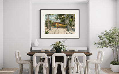 Fine Art Beach Print - Tropical Beach Wall Art - Cabarete Dominican Republic Palm Tree Coastal Paradise Trendy Wall Art - Beach House Poster