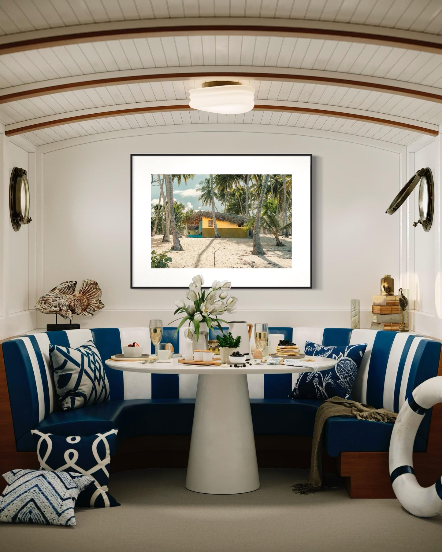 Fine Art Beach Print - Tropical Beach Wall Art - Cabarete Dominican Republic Palm Tree Coastal Paradise Trendy Wall Art - Beach House Poster