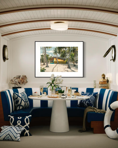Fine Art Beach Print - Tropical Beach Wall Art - Cabarete Dominican Republic Palm Tree Coastal Paradise Trendy Wall Art - Beach House Poster
