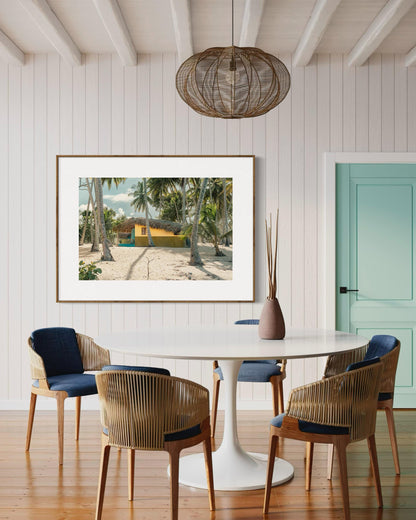 Fine Art Beach Print - Tropical Beach Wall Art - Cabarete Dominican Republic Palm Tree Coastal Paradise Trendy Wall Art - Beach House Poster
