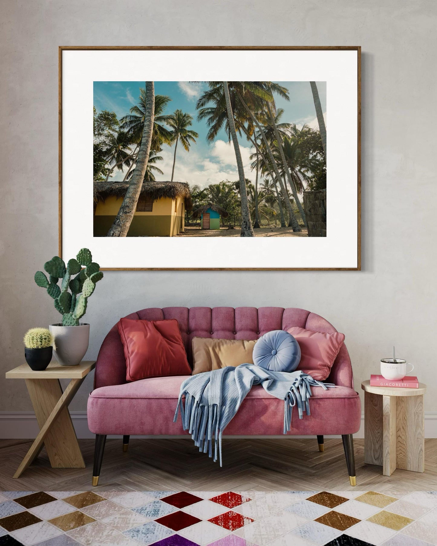Fine Art Print - Tropical island Wall Art for Room Decor - Beach House Decor Print - Rustic Beach, Palm Trees, Coastal Decor Ideas