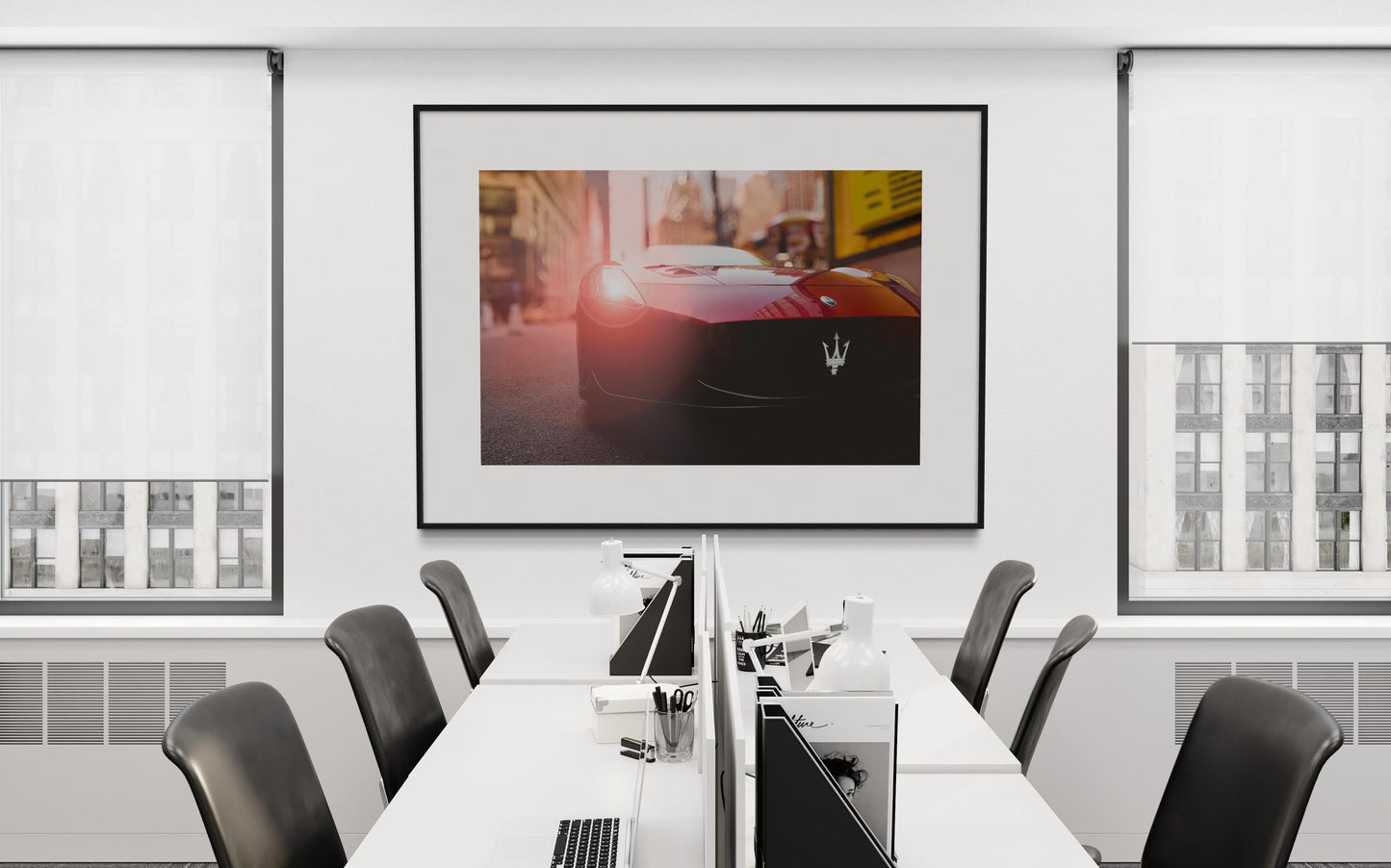 Fine Art Print - Maserati MC20 Supercar in New York City Red Wall Art - Automotive Wall Art - gift ideas for sports car enthusiasts