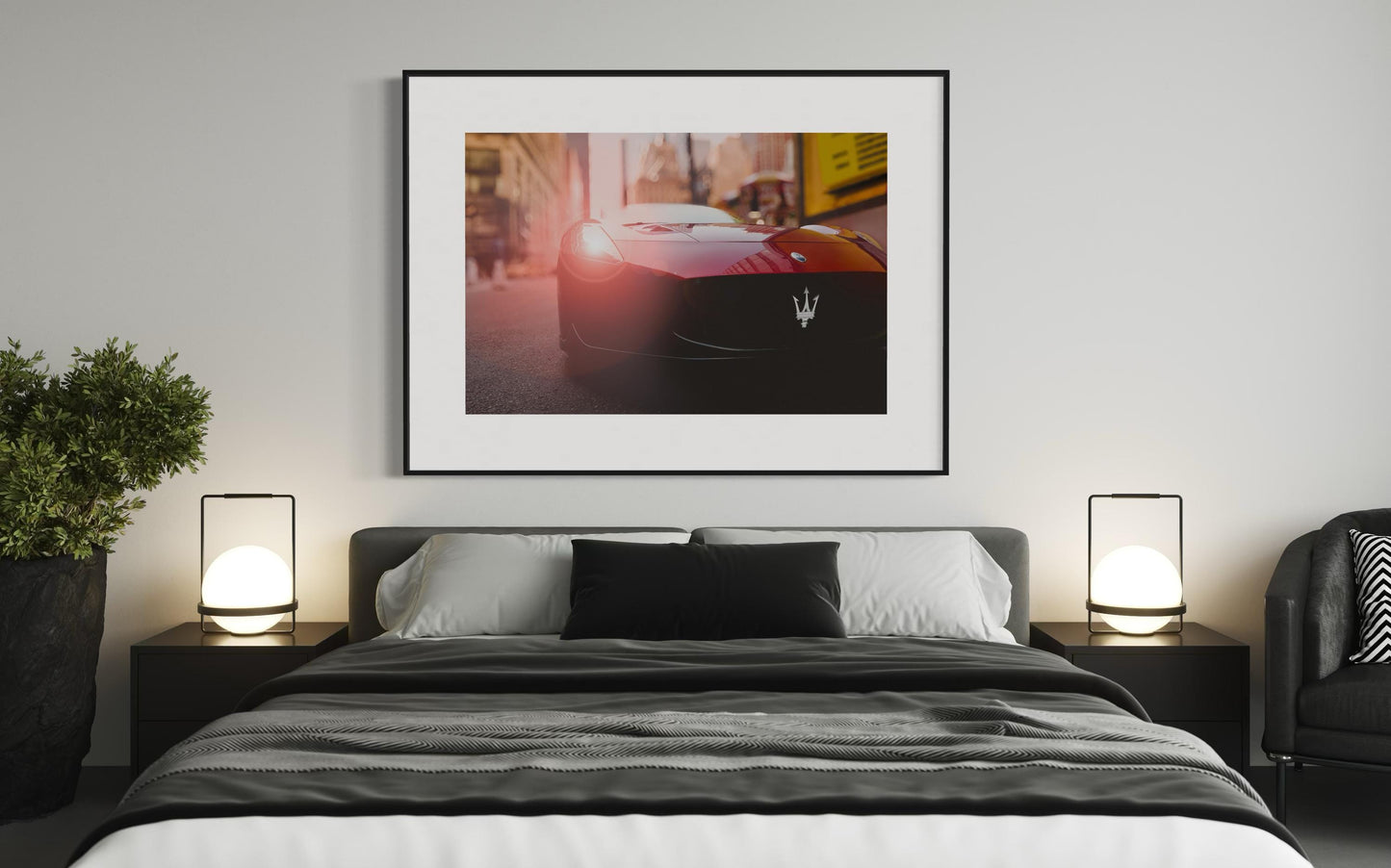Fine Art Print - Maserati MC20 Supercar in New York City Red Wall Art - Automotive Wall Art - gift ideas for sports car enthusiasts