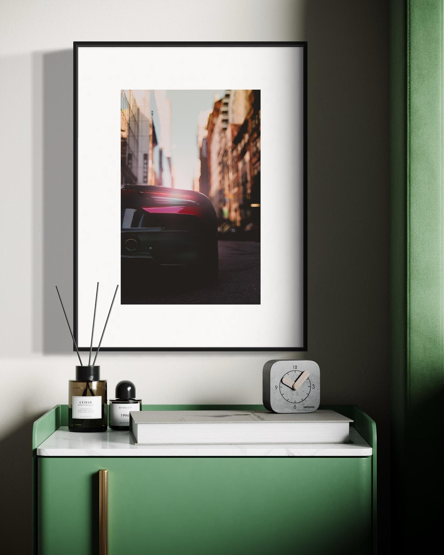 Maserati MC20 Supercar Wall Art for Home Decor - Car Framed Poster Printable Wall Art - Porsche Poster Gift ideas for sport cars enthusiasts