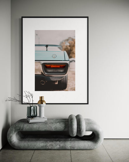 Fine Art Plymouth Road Runner Wall Art - Classic American Muscle Car Poster - GIfts for him, Print for Living Room, Office, or Garage