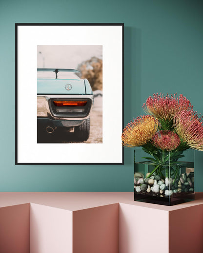 Fine Art Plymouth Road Runner Wall Art - Classic American Muscle Car Poster - GIfts for him, Print for Living Room, Office, or Garage