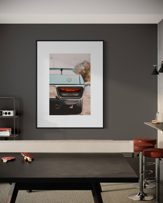 Fine Art Plymouth Road Runner Wall Art - Classic American Muscle Car Poster - GIfts for him, Print for Living Room, Office, or Garage